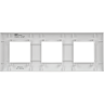 Рамка 3-местная IEK SKANDY SK-F03W арктический белый SK-M32-K01