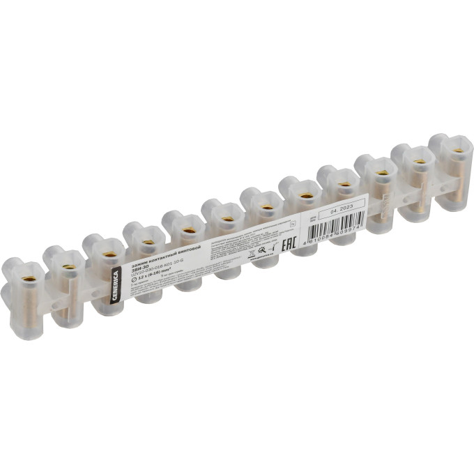 Зажим винтовой IEK GENERICA ЗВИ-30 6-16мм2 12пар UZV10-030-016-K01-10-G